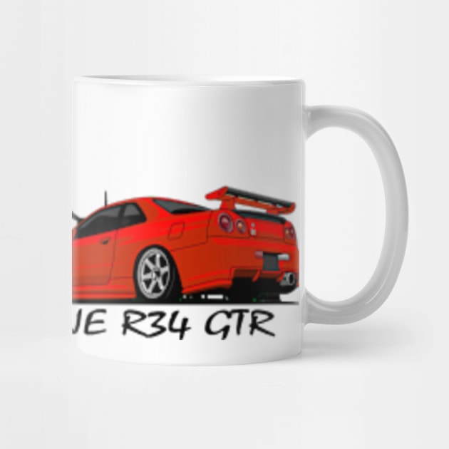 Nissan Skyline GTR R34, JDM Car by T-JD